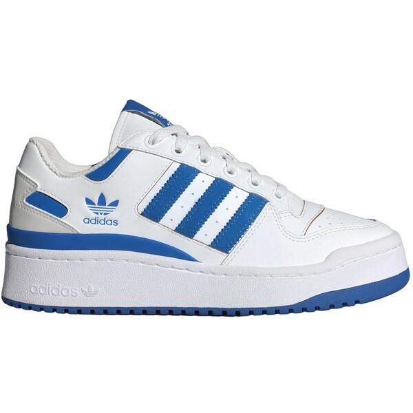 adidas アディダス レディース スニーカー 【adidas Forum Bold Stripes Cloud White Blue Bird Grey (Women's)】 サイズ US_7(24.0cm) Cloud White/Blue Bird/Grey One(4)