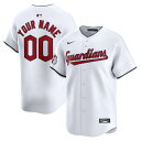 ナイキ メンズ ユニフォーム トップス Cleveland Guardians Nike Home Limited Custom Jersey White