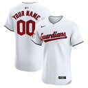 ナイキ メンズ ユニフォーム トップス Cleveland Guardians Nike Home Elite Custom Jersey White