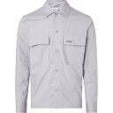 カルバン・クライン 【送料無料】 カルバンクライン メンズ シャツ トップス POPLIN STRETCH BOXY SHIRT Purple VBX