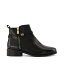 【送料無料】 デューンロンドン レディース ブーツ シューズ Pap Buckle Trim Ankle Boots Black Lth 484