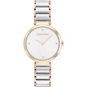 【送料無料】 カルバンクライン レディース 腕時計 アクセサリー Ladies Calvin Klein T-Bar Watch Two Tone