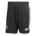 yz AfB_X Y JWApc {gX Manchester United Away Shorts 2023 2024 Adults Black