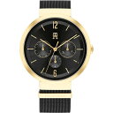 【送料無料】 トミー ヒルフィガー レディース 腕時計 アクセサリー Ladies Tommy Hilfiger Lidia Watch Gold and Black