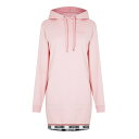 【送料無料】 モスキーノ レディース ワンピース トップス Hooded Sweatshirt Dress Pink 0227