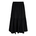 【送料無料】 ガニー レディース スカート ボトムス Ganni Flounce Skirt Ld33 Black