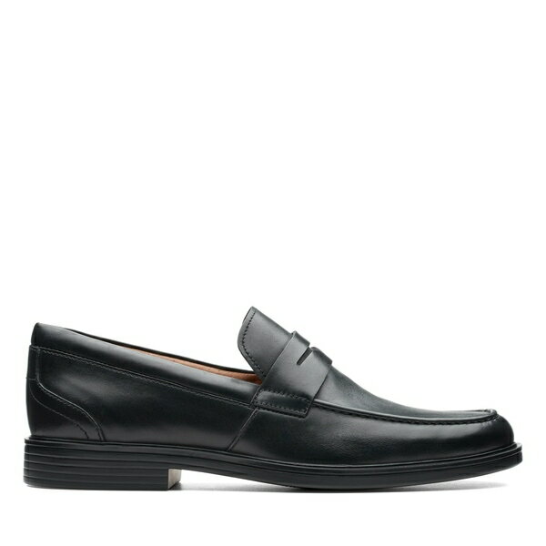 クラークス ビジネスシューズ メンズ 【送料無料】 クラークス メンズ ドレスシューズ シューズ Un Aldric Step Shoes Black Leather