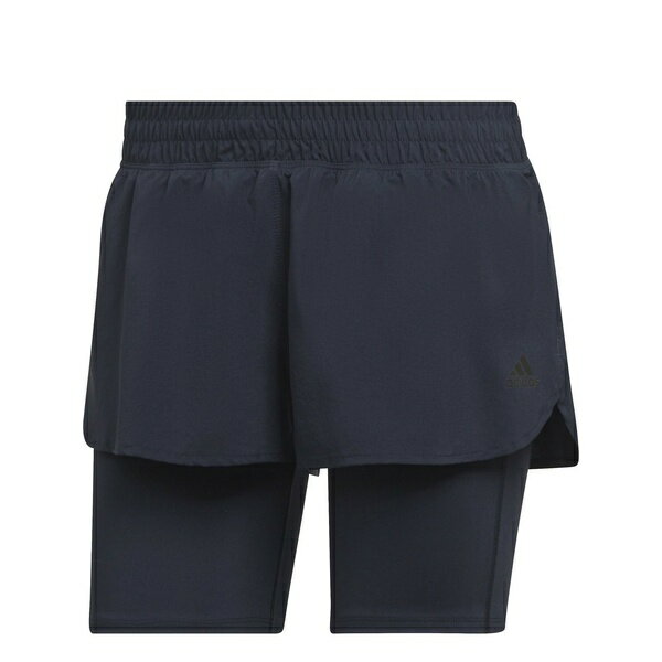 【送料無料】 アディダス レディース カジュアルパンツ ボトムス Run Icons 2In1 Womens Running Short Legend Ink