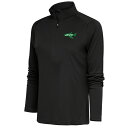 アンティグア レディース パーカー・スウェットシャツ アウター New York Jets Antigua Women's Throwback Logo Tribute HalfZip Pullover Top Charcoal