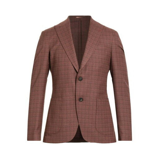 【送料無料】 パルジレリ メンズ ジャケット&ブルゾン アウター Blazers Brown 【送料無料】 パルジレリ メンズ ジャケット&ブルゾン アウター Blazers Brown