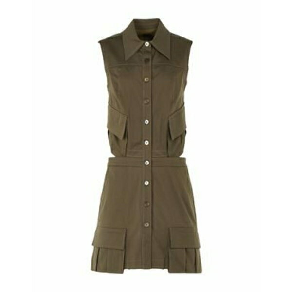 【送料無料】 ピンコ レディース ワンピース トップス Mini dresses Green