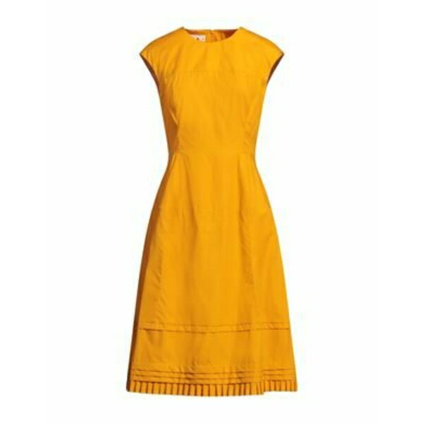 【送料無料】 マルニ レディース ワンピース トップス Midi dresses Orange