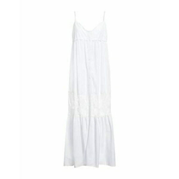 【送料無料】 エルマンノ シェルヴィーノ レディース ワンピース トップス Midi dresses White