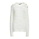 【送料無料】 バルマン レディース ニット&セーター アウター Sweaters White
