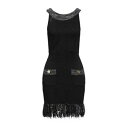 【送料無料】 エリザベスフランキ レディース ワンピース トップス Mini dresses Black