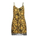 【送料無料】 ヴェルサーチ レディース ワンピース トップス Mini dresses Black(4)