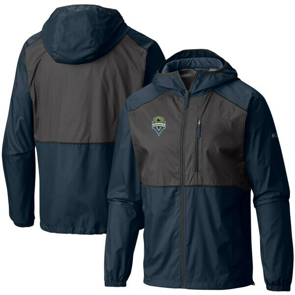 コロンビア メンズ ジャケット＆ブルゾン アウター Seattle Sounders FC Columbia Flash Forward Windbreaker Jacket Navy