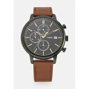 ^CbNX Y rv ANZT[ CHICAGO CHRONOGRAPH - Chronograph watch - brown/black