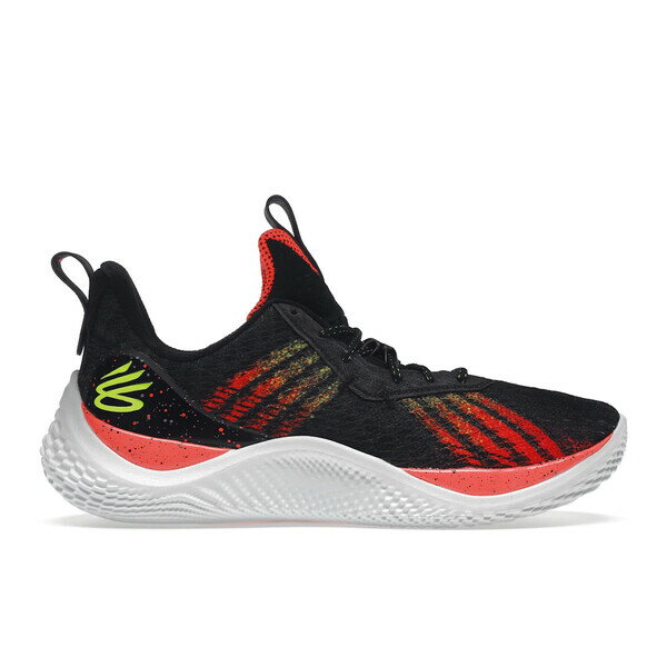 Under Armour アンダーアーマー メンズ スニーカー 【Under Armour Curry Flow 10 Iron Sharpens Iron】 サイズ US_7(25.0cm) Black/After Burn/Yellow Ray