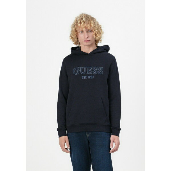 ゲス メンズ パーカー・スウェットシャツ アウター BEAU HOODIE - Hoodie - smart blue