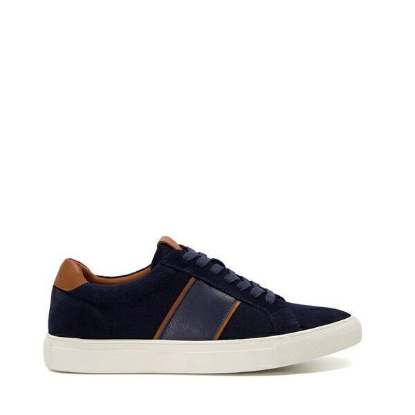 【送料無料】 デューンロンドン メンズ スニーカー シューズ Dune Tods Suede Trainers Navy Suede