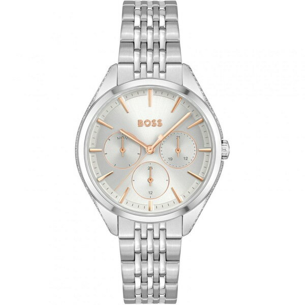 【送料無料】 ボス レディース 腕時計 アクセサリー Ladies Boss Saya Watch 1502640 Silver