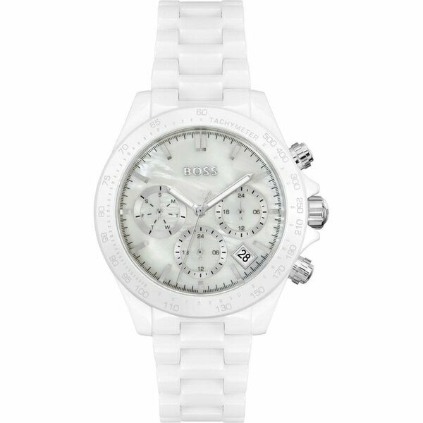 【送料無料】 ボス レディース 腕時計 アクセサリー Ladies Boss Novia Ceramic Watch 1502630 White