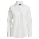 【送料無料】 ラルフローレン レディース シャツ トップス Lauren by Ralph Lauren Jamelko Long Sleeved Shirt Womens White