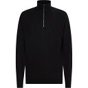 【送料無料】 カルバンクライン メンズ パーカー・スウェットシャツ アウター SUPERIOR WOOL QUARTER ZIP Black BEH