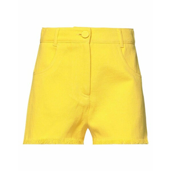 【送料無料】 エムエスジイエム レディース デニムパンツ ボトムス Denim shorts Yellow