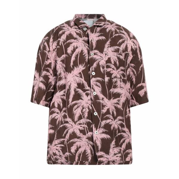 【送料無料】 PTトリノ メンズ シャツ トップス Shirts Brown(4)