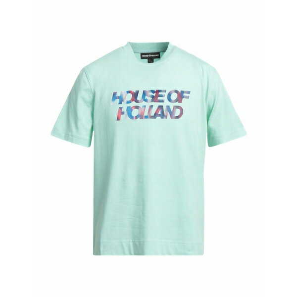 【送料無料】 ハウスオブホーランド メンズ Tシャツ トップス T-shirts Azure