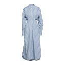 ヴィクトリア ベッカム レディース ワンピース トップス Midi dresses Sky blue