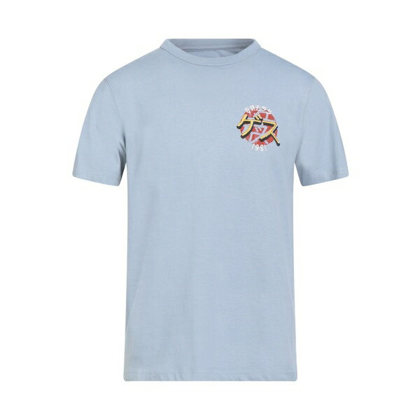 【送料無料】 ゲス メンズ Tシャツ トップス T-shirts Azure(4)