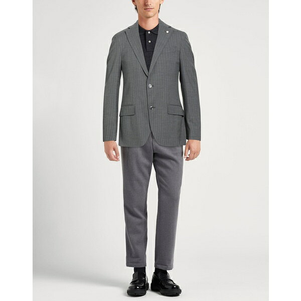【送料無料】 ルイジ・ビアンキ・マントヴァ メンズ ジャケット＆ブルゾン アウター Blazers Grey