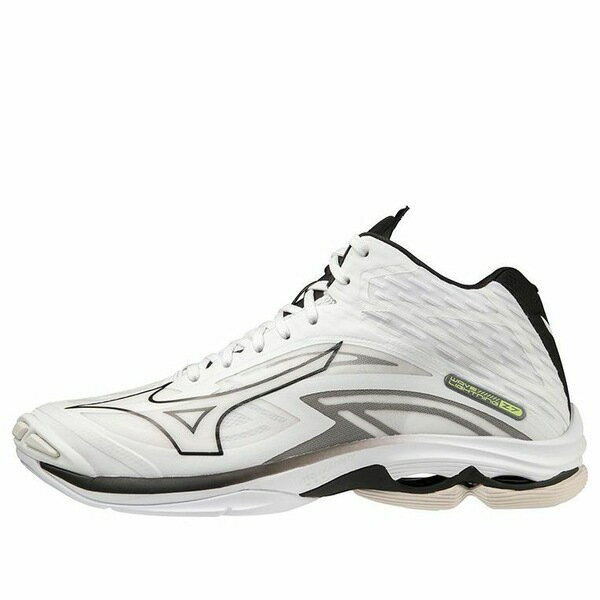 Mizuno ミズノ メンズ スニーカー 【Mizuno Wave Lightning Z7 Mid 'White Black Grey' V1GA225009】 サイズ US_12.5(30.5cm)(4)