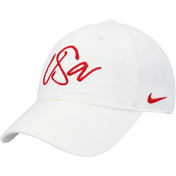 ナイキ レディース 帽子 アクセサリー USWNT Nike Women's Campus Adjustable Hat White