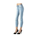 スタンダーズアンドプラクティス レディース デニムパンツ ボトムス Women's Distressed Stretch Denim Ankle Jeans Light blue