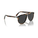 ペルソル レディース サングラス＆アイウェア アクセサリー Unisex Polarized Sunglasses, PO3311S Honey Tortoise