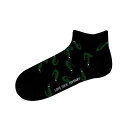 u \bN Jpj[ fB[X C A_[EFA Women's Alligator W-Cotton Novelty Ankle Socks with Seamless Toe, Pack of 1 Black