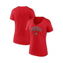 t@ieBNX fB[X TVc gbvX Women's Red Louisville Cardinals Evergreen Campus V-Neck T-shirt Red