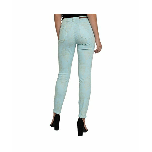 スタンダーズアンドプラクティス レディース デニムパンツ ボトムス Women's Floral Print Skinny Jeans Mint gold