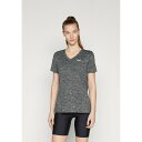 アンダーアーマー レディース フィットネス スポーツ TECH TWIST - Basic T-shirt - black/white(4)