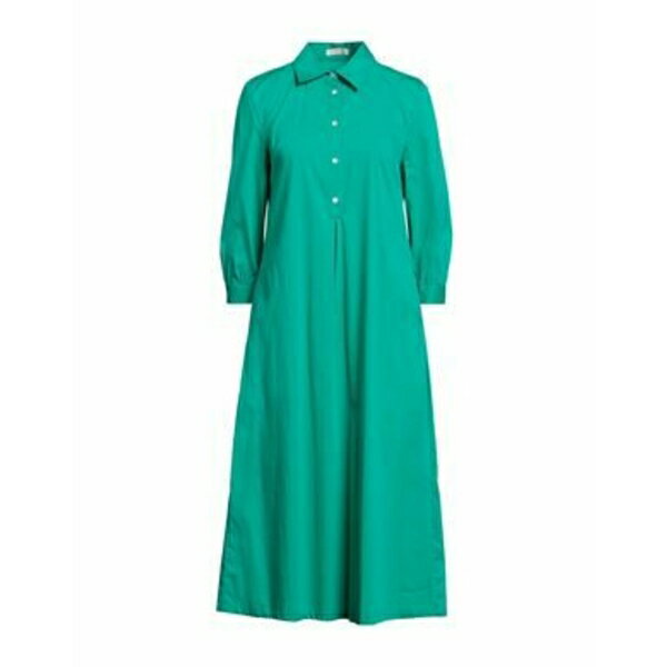【送料無料】 カミセッタスノーブ レディース ワンピース トップス Midi dresses Green