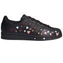 adidas アディダス レディース スニーカー 【adidas Superstar Valentine's Day Black (Women's)】 サイズ US_6(23.0cm) Core Black/Cloud White/Glory Pink