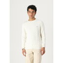 トミー ヒルフィガー メンズ ニット&セーター アウター CLASSIC CREW NECK - Jumper - ivory petal
