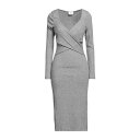 【送料無料】 ヴェルナ レディース ワンピース トップス Midi dresses Light grey