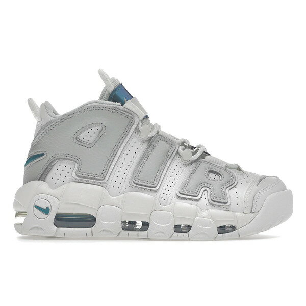 Nike ナイキ レディース スニーカー 【Nike Air More Uptempo Metallic Teal (Women's)】 サイズ US_W_10.5 White/Grey/Metallic Teal(4)