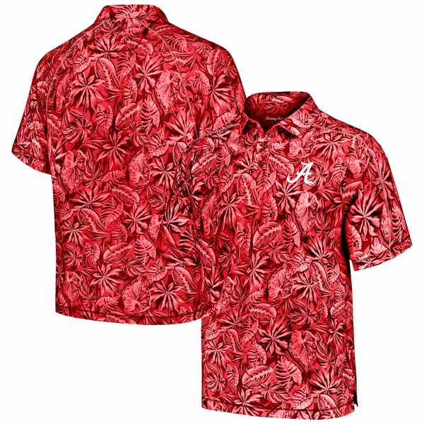 楽天astyトッミーバハマ メンズ ポロシャツ トップス Alabama Crimson Tide Tommy Bahama Tropical Score IslandZone Polo Crimson