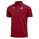 ナイキ メンズ ポロシャツ トップス Alabama Crimson Tide Nike 2022 Coach Performance Polo Heathered Crimson